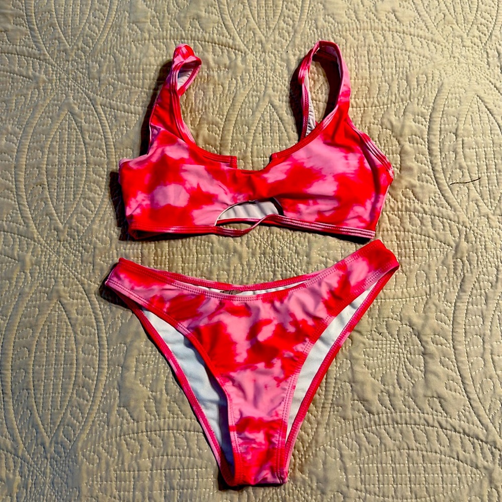 Pink Tie-Dye Swimsuit